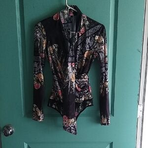 Beautiful Floral Long Sleeve Bodysuit